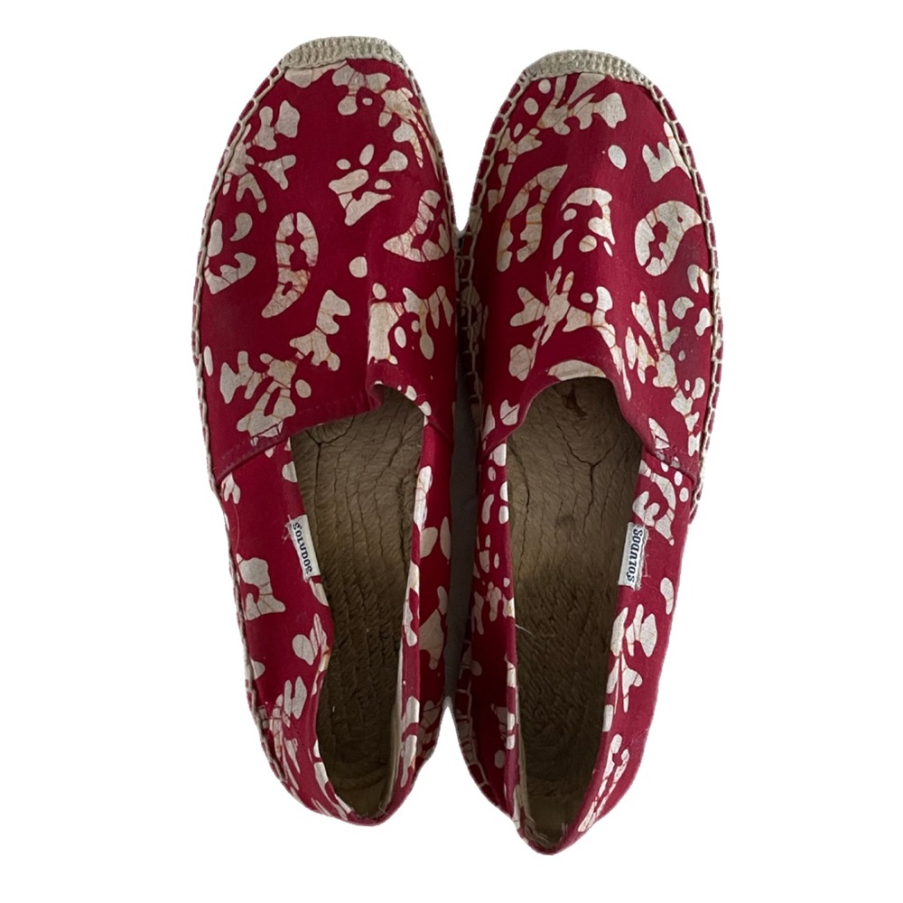 Soludos x Wren Red Batik Espadrilles 8